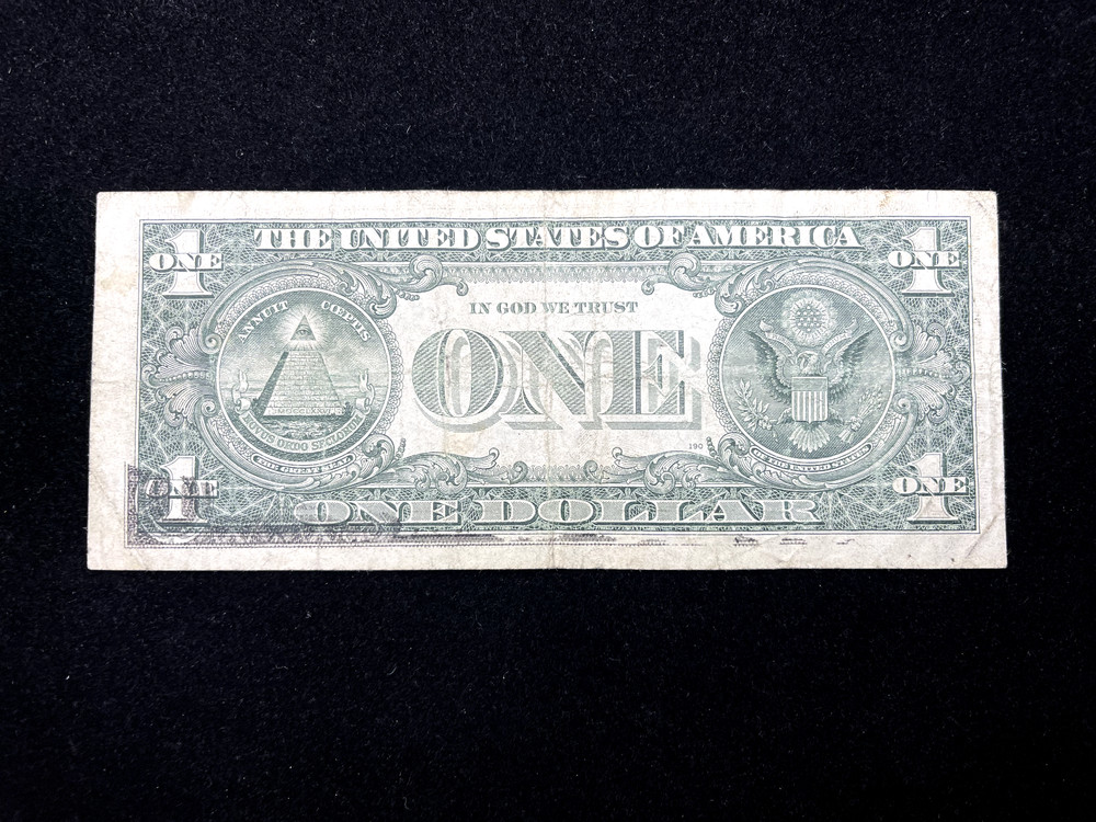 1988-A $1 Dollar *Partial Wet Ink Transfer Error*