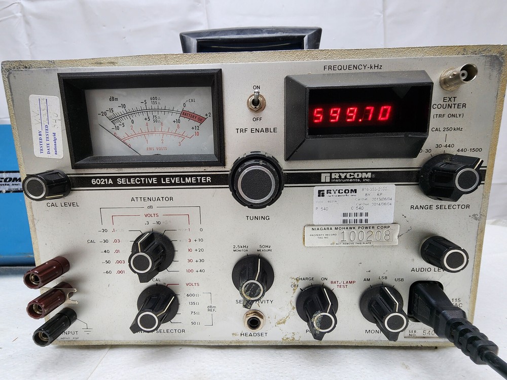 Rycom Instruments Inc. 6021A Selective Levelmeter