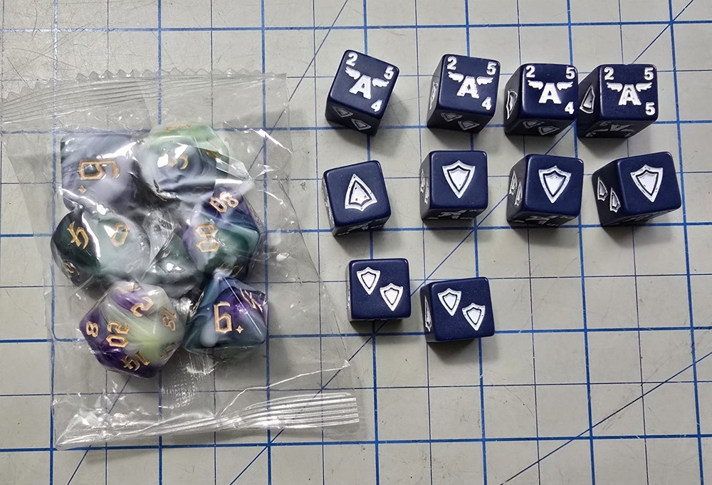 Seventeen D & D Dice-Cool-Look!