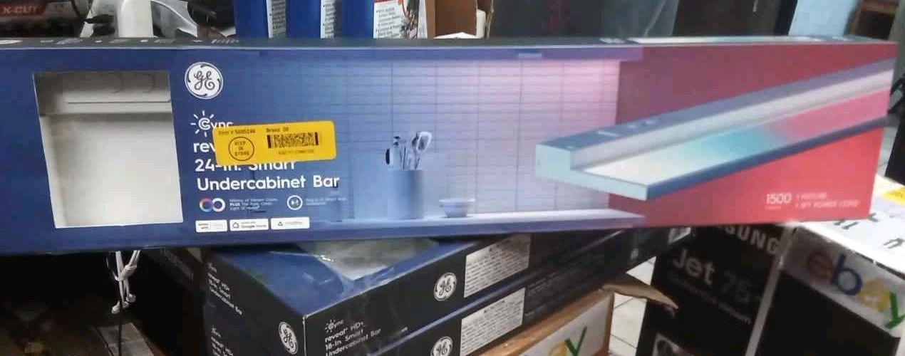 GE 93131253 Cync Reveal HD+ Smart LED Under Cabinet Light Color Changing 24in