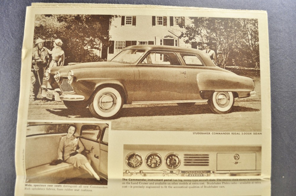 1951 Studebaker Brochure Commander Champion Starlight Excellent Original 51