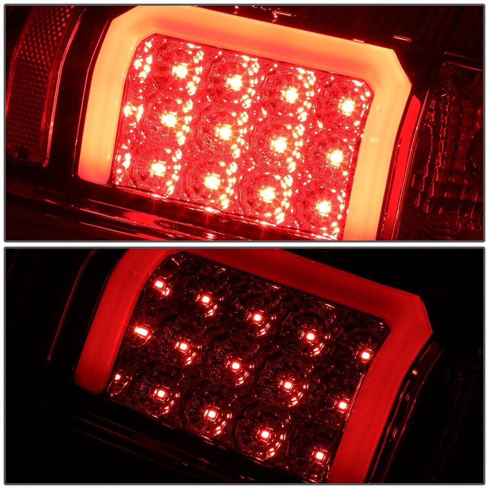FOR 07-14 CHEVY SILVERADO 3D C-BAR TAIL+LED 3RD THIRD BRAKE/CARGO LIGHT TINTED