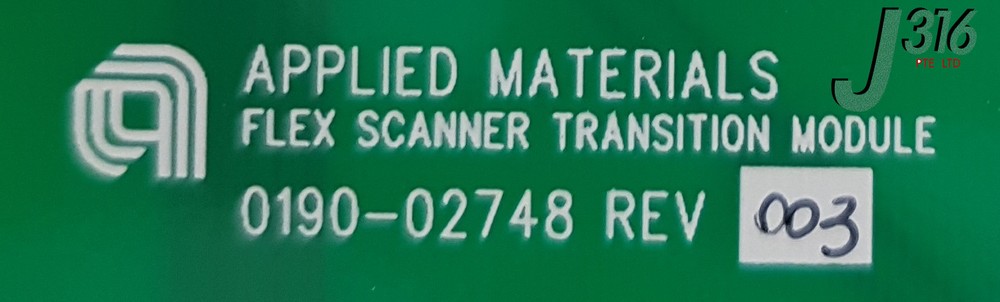 5907 APPLIED MATERIALS FLEX SCANNER TRANSITION MODULE 0190-02748