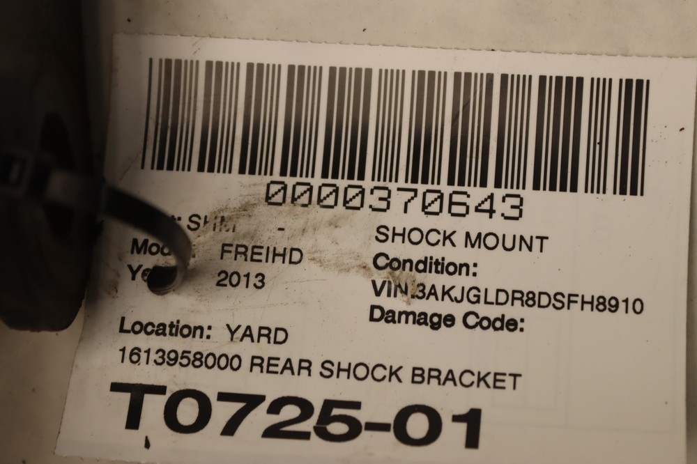2008-2017 FREIGHTLINER CASCADIA 125 REAR SHOCK BRACKET SUPPORT MOUNT OEM