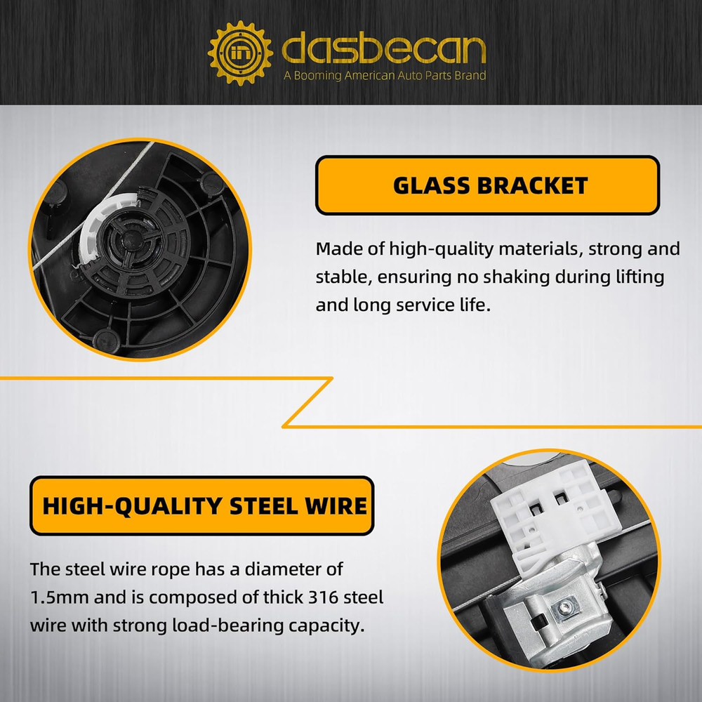 2016-20 Hyundai Tucson Front Left Window Regulator–Compatible Replacement