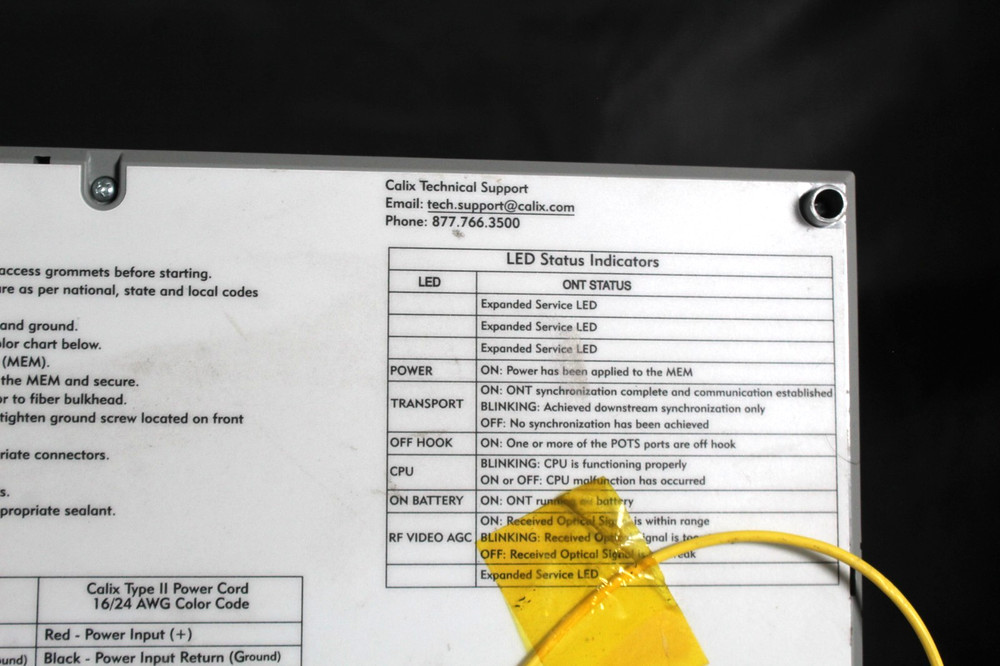 Calix 711GE ONT Optical Network Terminal Module