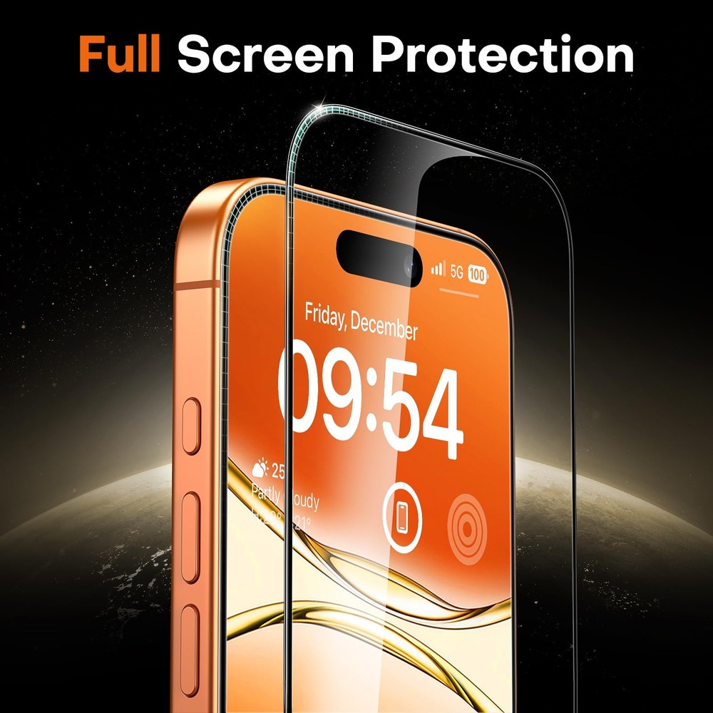 TOCOL for iPhone 17 Pro Max Screen Protector 6.9-Inch Instant Installation Te...