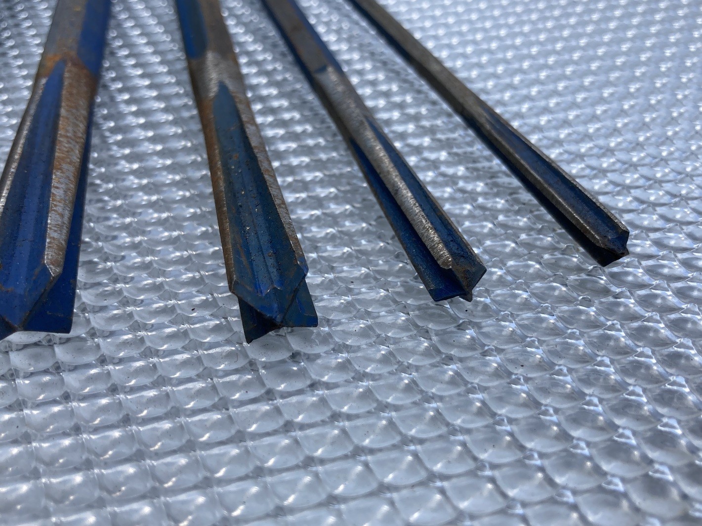 (Qty 5) Masonry Drill Star Bit Chisel Blue Line 12" x 1, 9/16, 1/2, 5/16, 1/4"