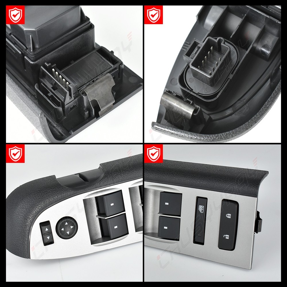 Window Master Switch 22968506 Bezel Mirror & Lock Fits Chevy Silverado 2500