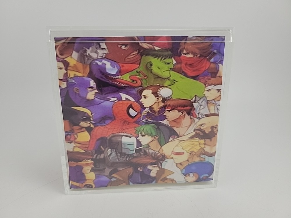 Marvel Vs Capcom 2 3D Cube Handmade Diorama Playstation Video Game Shadowbox