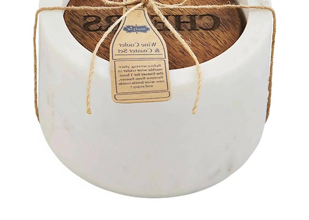 Mudpie Wine Cooler & Coaster Set Size One Size
