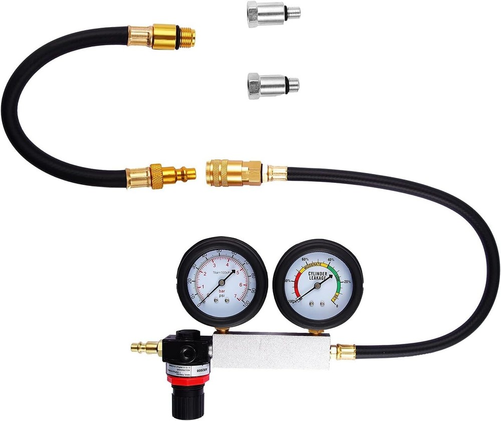 TU-21 Compression Test Kit Engine Cylinder Leakdown Tester Kit Diagnostics Tool