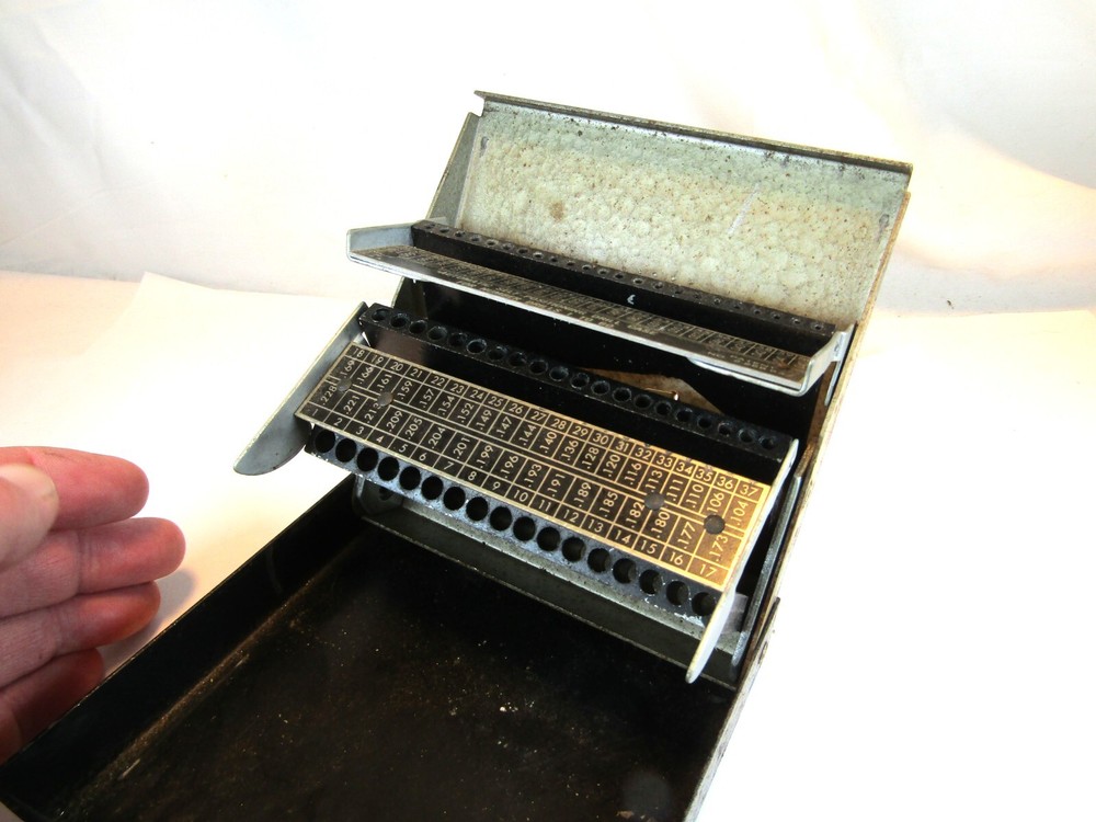 Vintage Craftsman Automatic Self Positioning Drill Case Index - No drill bits
