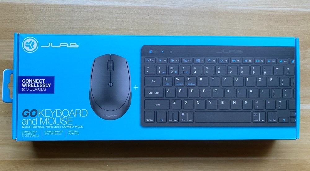 JLab GO Wireless Keyboard and Mouse Bundle - Black