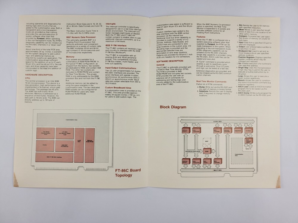 Vintage Forward Technology Inc Pamphlet Brochure 1980s Retrocomputing Catalog