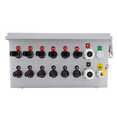 6 String PV Solar Combiner Box Circuit Breaker Junction Box For Solar System