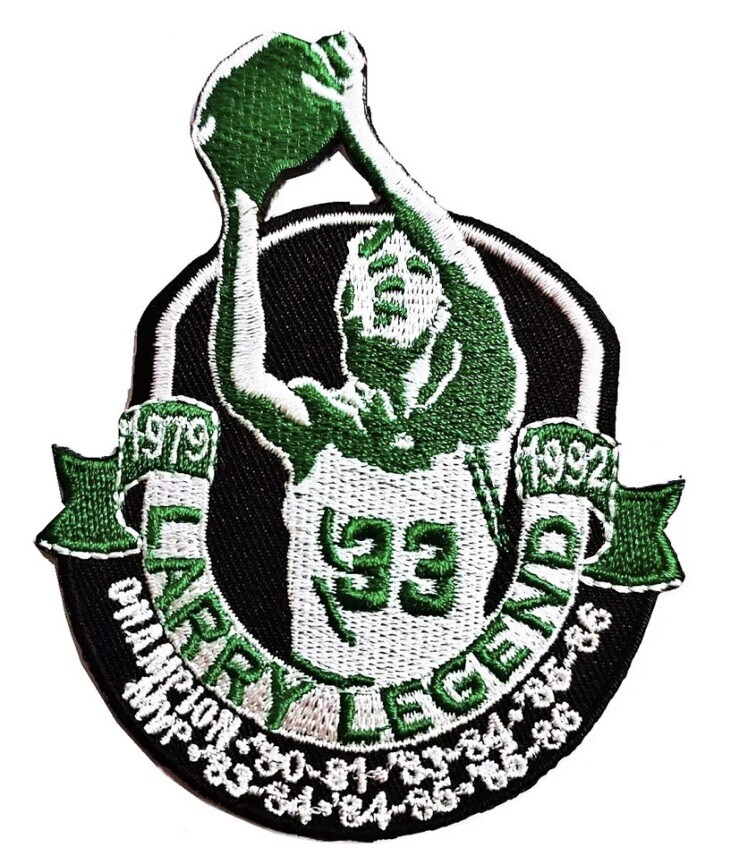 LARRY THE LEGEND BOSTON CELTICS IRON ON PATCH.☘️🏀