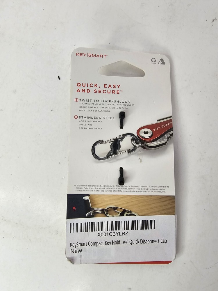 KeySmart Quick Disconnect S-Biner Microlock Interchange Me KeyCollar Detachable