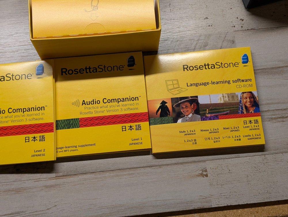 Rosetta Stone Japanese Level 1 2 3 Language Learning Software *READ*