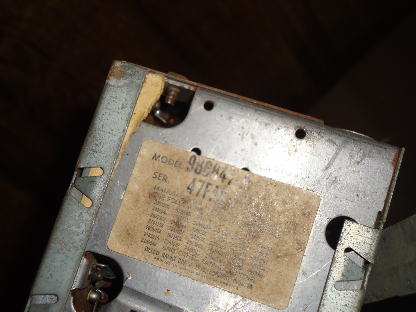 OEM GM Delco AM/FM Radio 986847 Chevy 1967 Chevrolet Caprice Impala SS 427