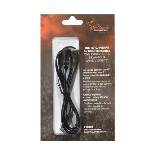 6V Solar Panel DC Cable for Hunting Trail Camera | Durable High-Performance