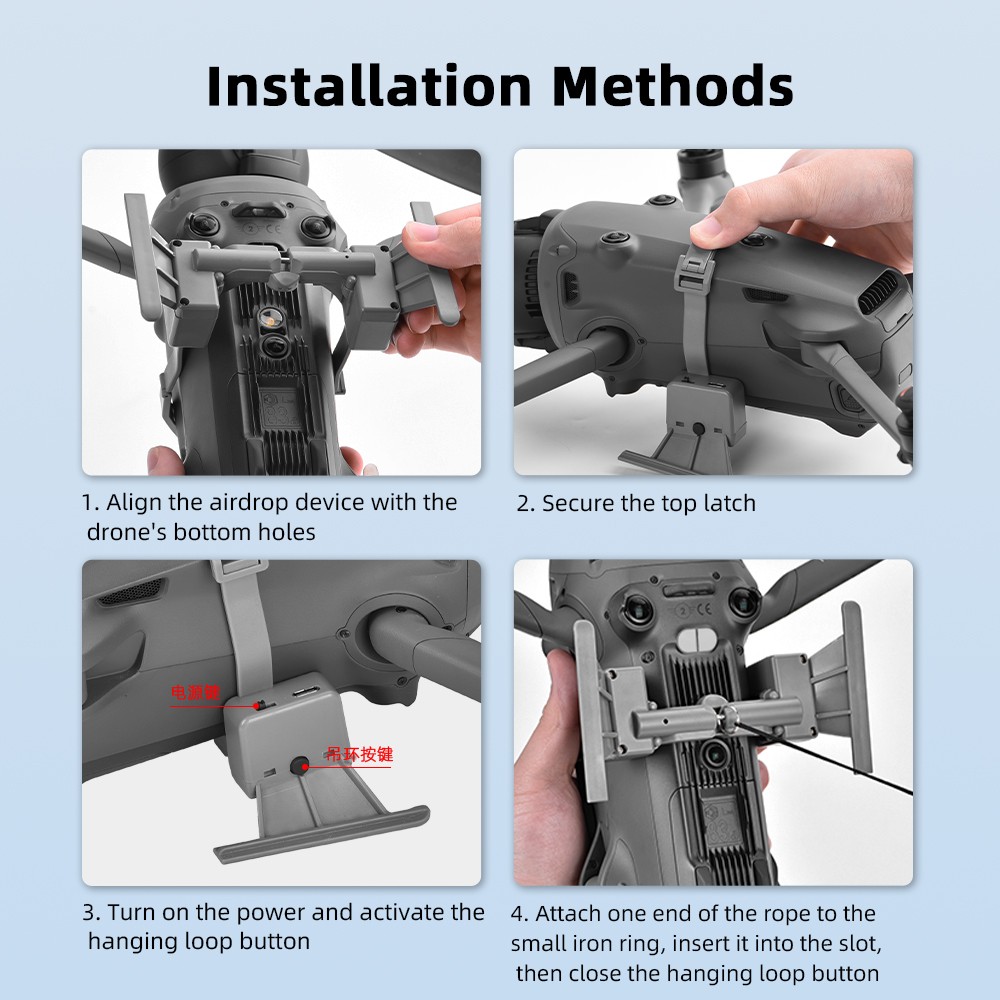 For DJI Mavic 4 Pro Airdrop System Drone Remote Wedding Ring Gift Thrower