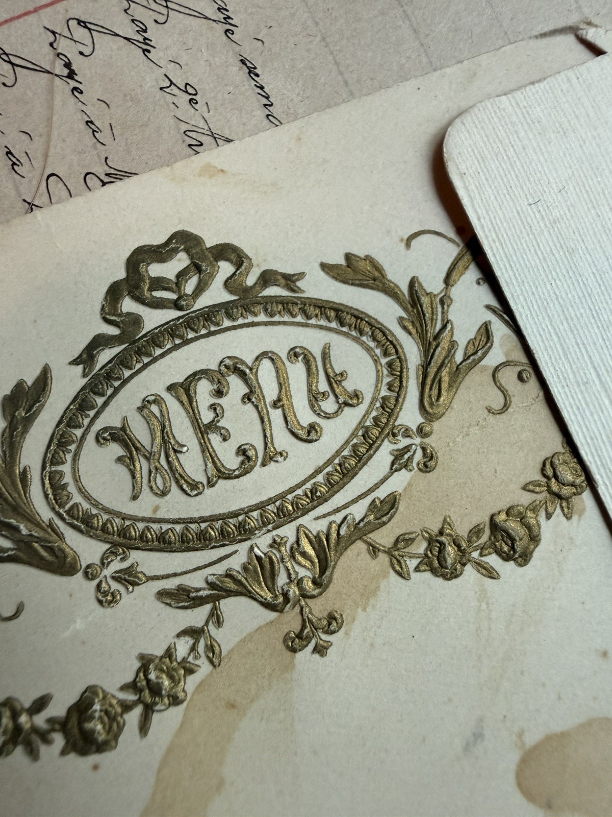 Large Lot Antique Vintage Authentic French Ephemera - Handwritten Letters Photos