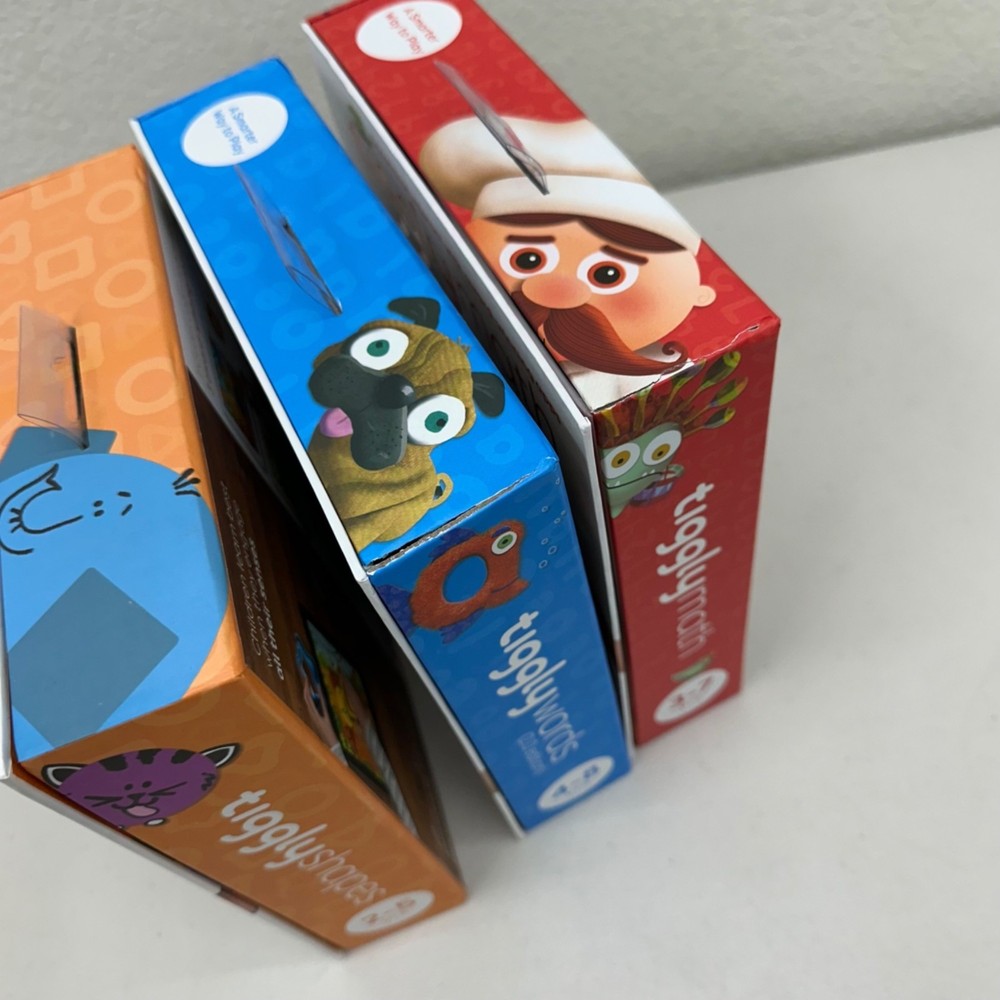 Tiggly Math Ages 3-7 Words Ages 4-8 Shapes Ages 2-5 Interactive Learning Bundle