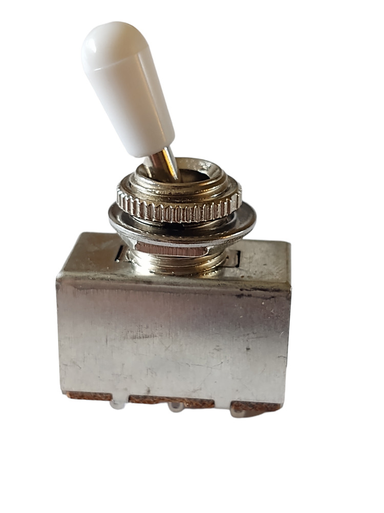 3-way Box Switch w/ 5 ft 4 Conductor Shielded Wire Chrome / White Tip