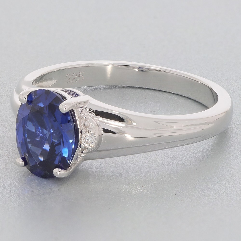 Sterling Silver Semi Mount Ring Setting Oval OV 8X6mm