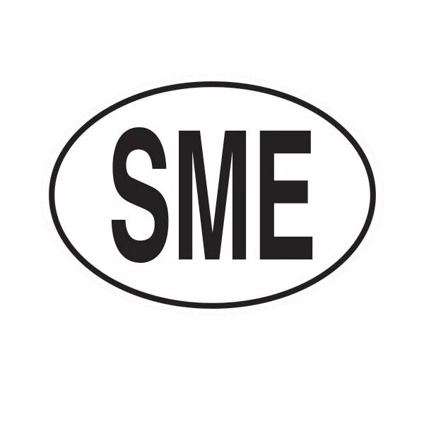 SME Suriname Country Code Oval Sticker