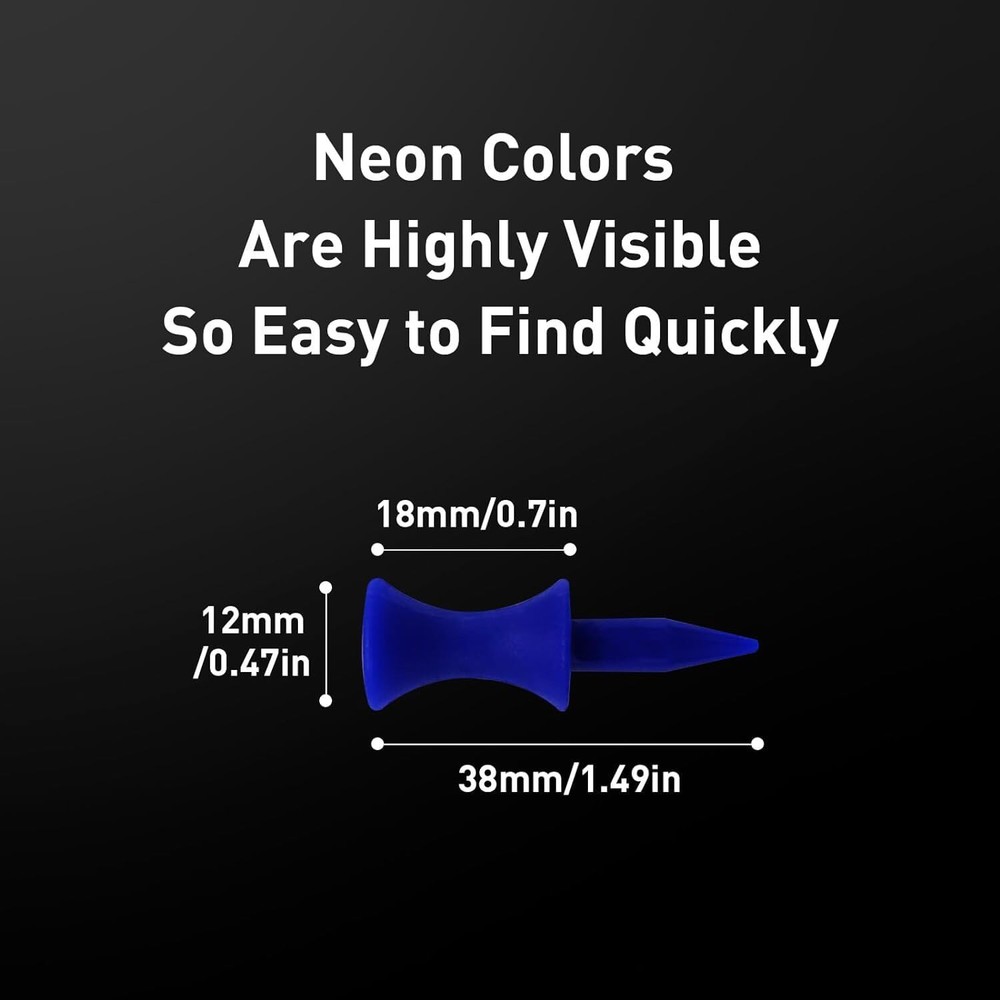 Plastic Golf Castle Tees Step Down Value 200 Count Unbreakable Mixed or Same ...