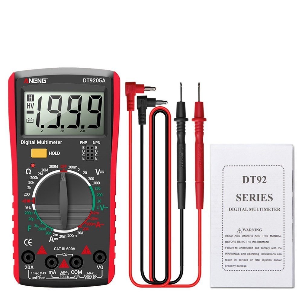 DT9205A Digital Multimeter Transistor Tester Electrical NCV Test8110
