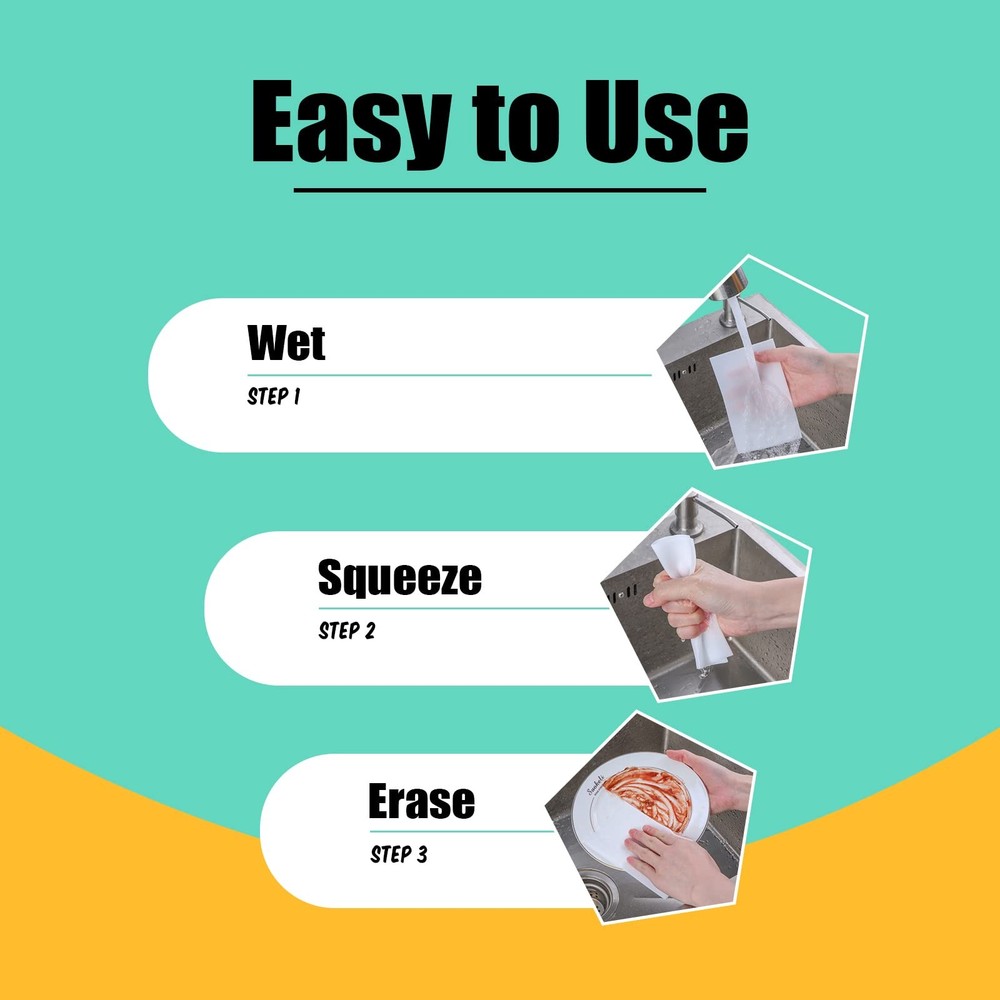 200 Pack Eraser Sheets Disposable Cleaning Sponge Thin Foam Sponge Nano White...