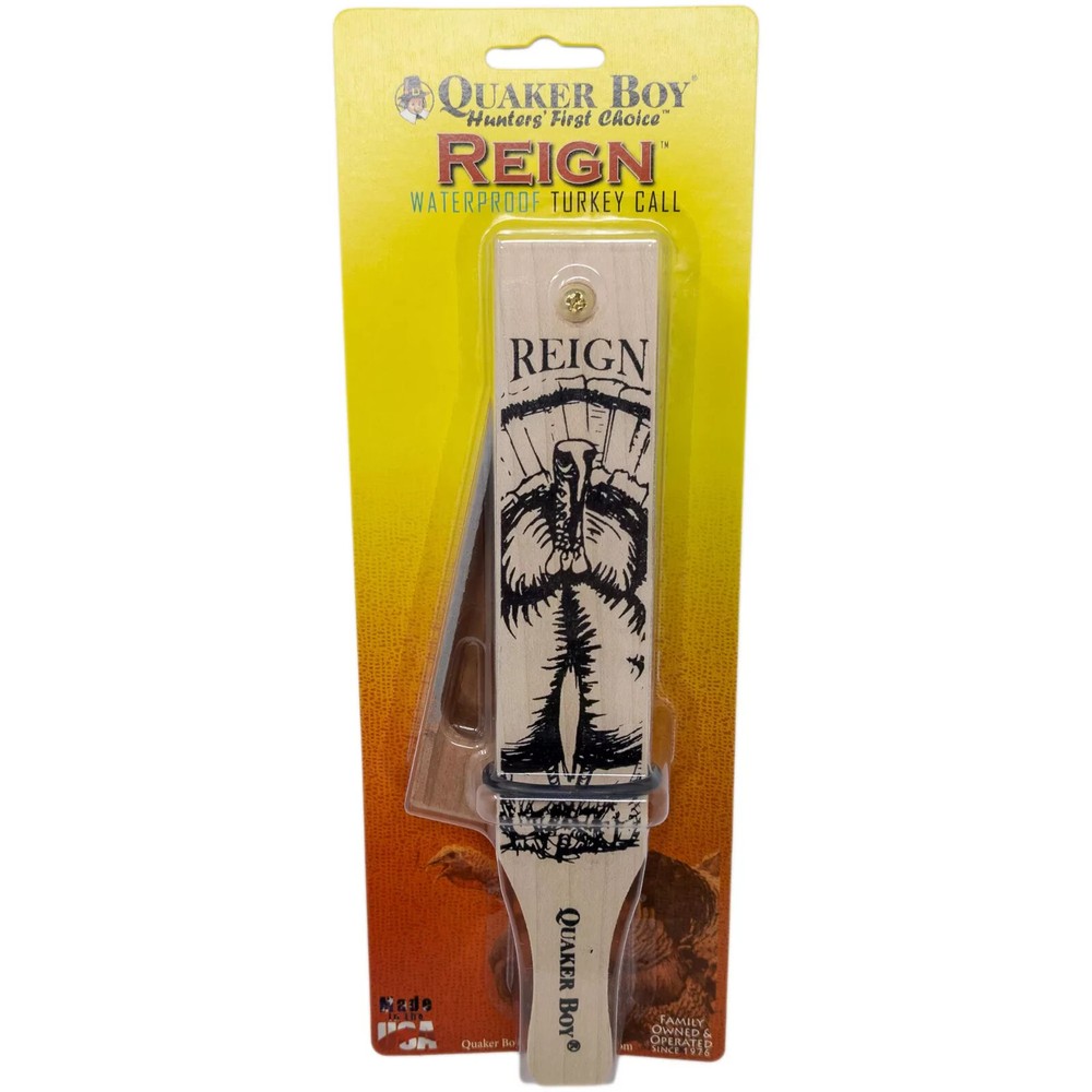 Turkey Box Call Quaker Boy® REIGN™ 13672 Compact Waterproof Maple & Cherry