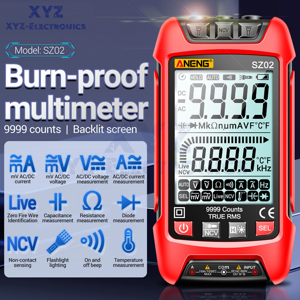 SZ01 SZ02 Digital Multimeter Voltmeter Resistance Capacitance Transistor Tester
