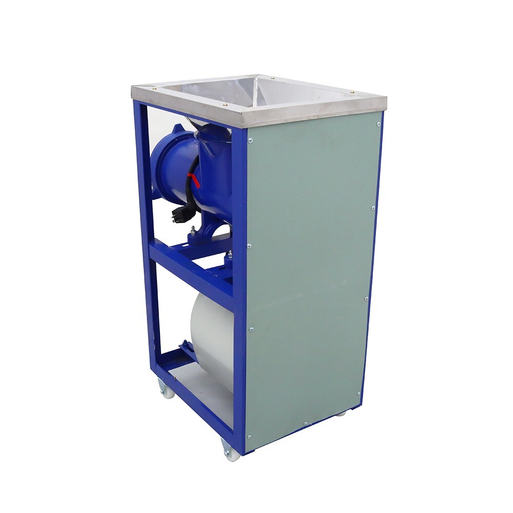 Commercial Electric Bone Crusher & Meat Grinder 220V Movable Feed Processer