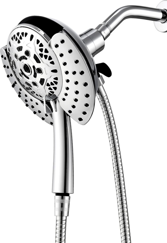 Modern 10-Setting Rainfall Shower Head & Handheld Combo for Spa-Like Experience