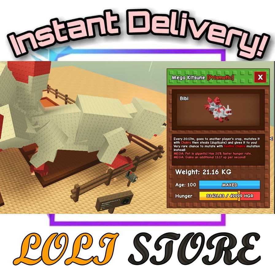 Mega Kitsune | Grow A Garden | INSTANT DELIVERY