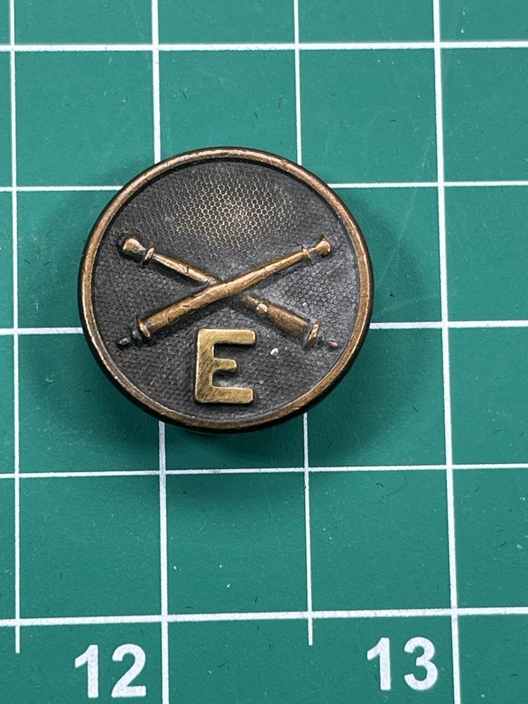 WW1 Artillery Battery E Collar Disk Disc