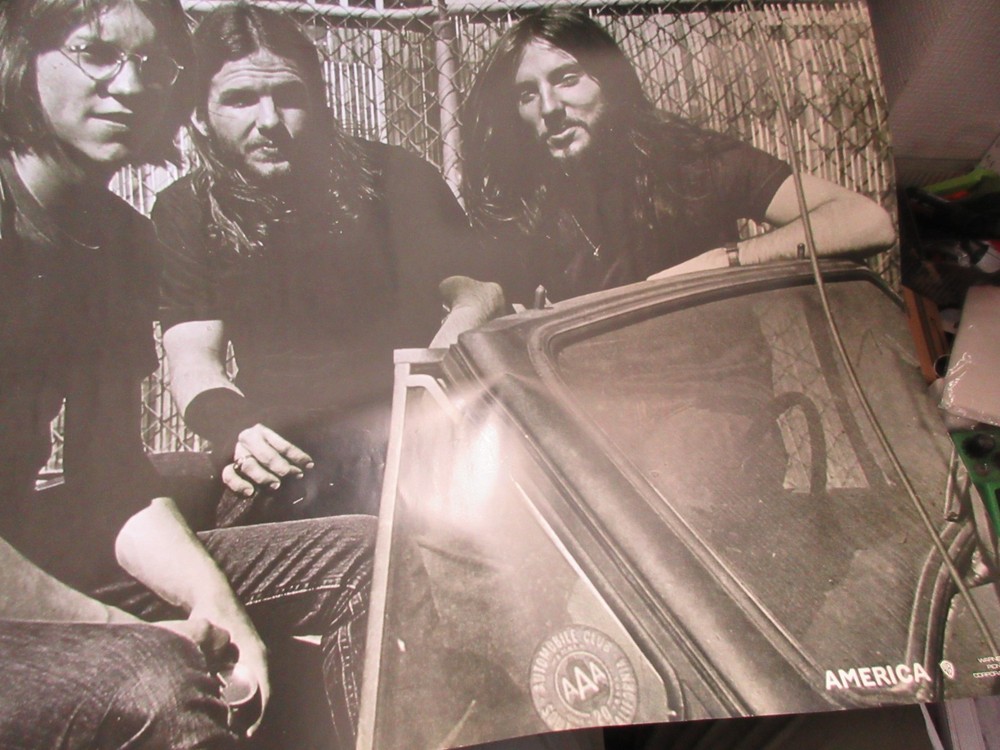 America Japan Promo Poster from Warner Pioneer Dewey Bunnell Gerry Beckley