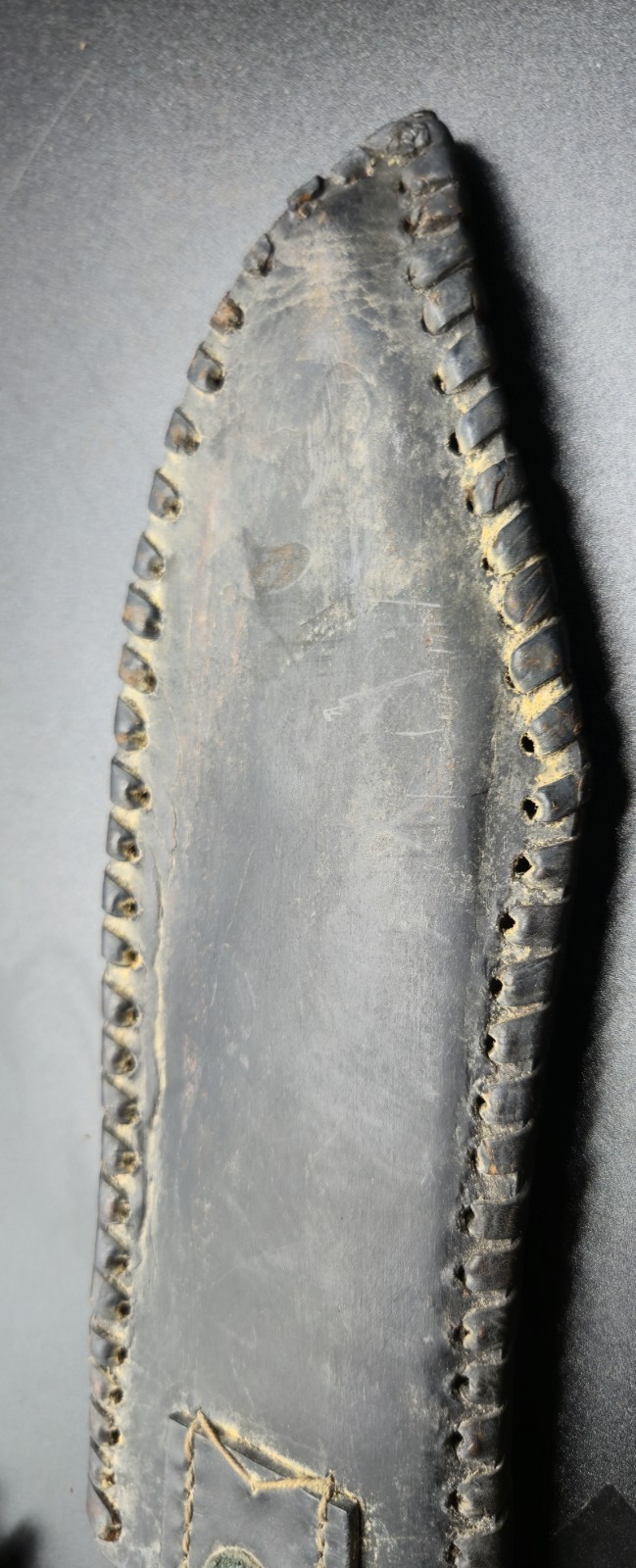 Antique Knife with Leather Sheath WWII Era Vintage Military Collectible