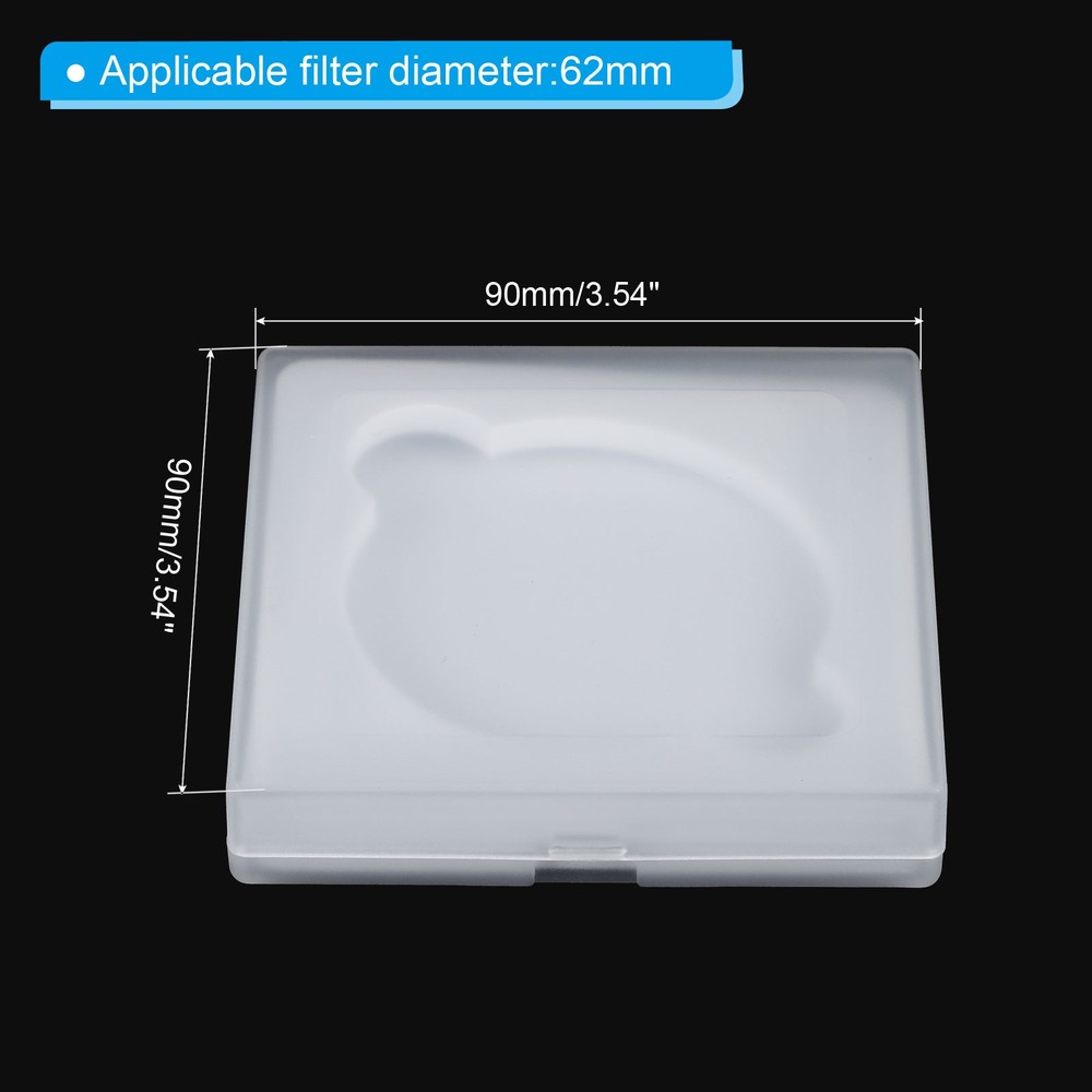 62mm Lens Filter Case, 1pcs Camera Filter Case Portable Lens Filter Box