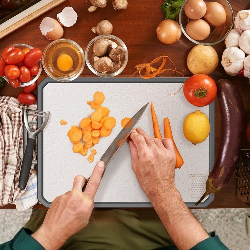 Titanium Cutting Board Double Sided Dishwasher Safe Eco-Friendly Chopping Board