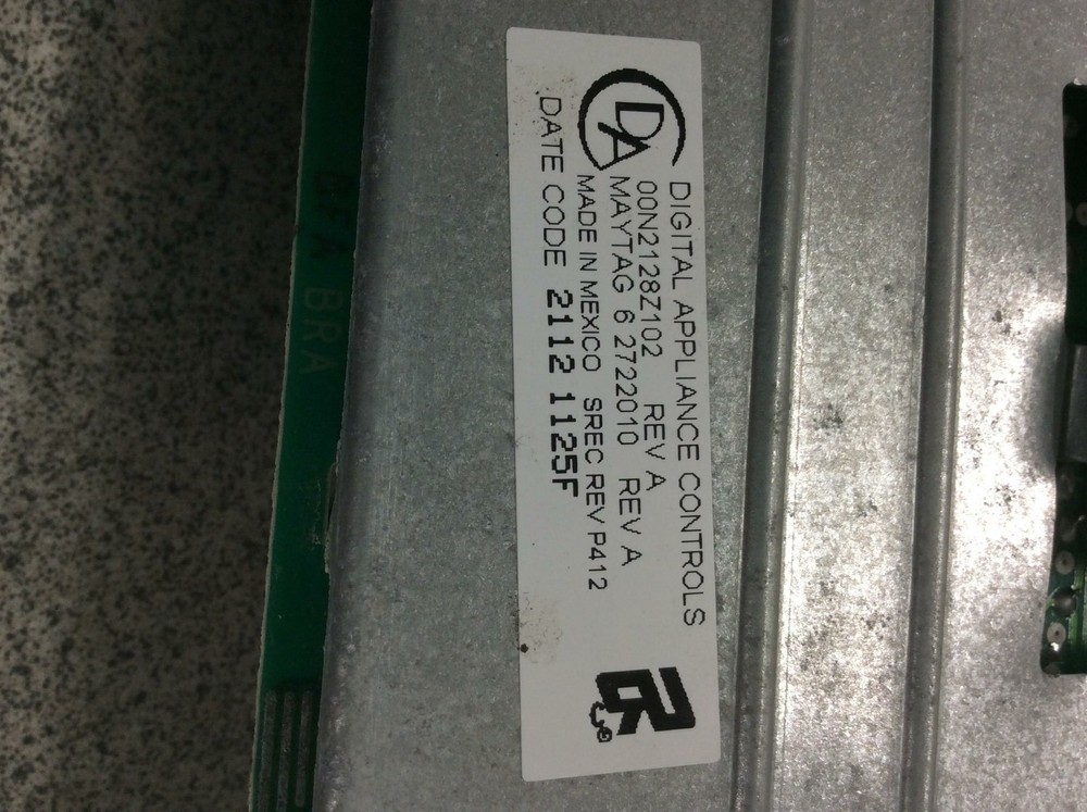 Maytag Washer Control Board part# 6 2722010