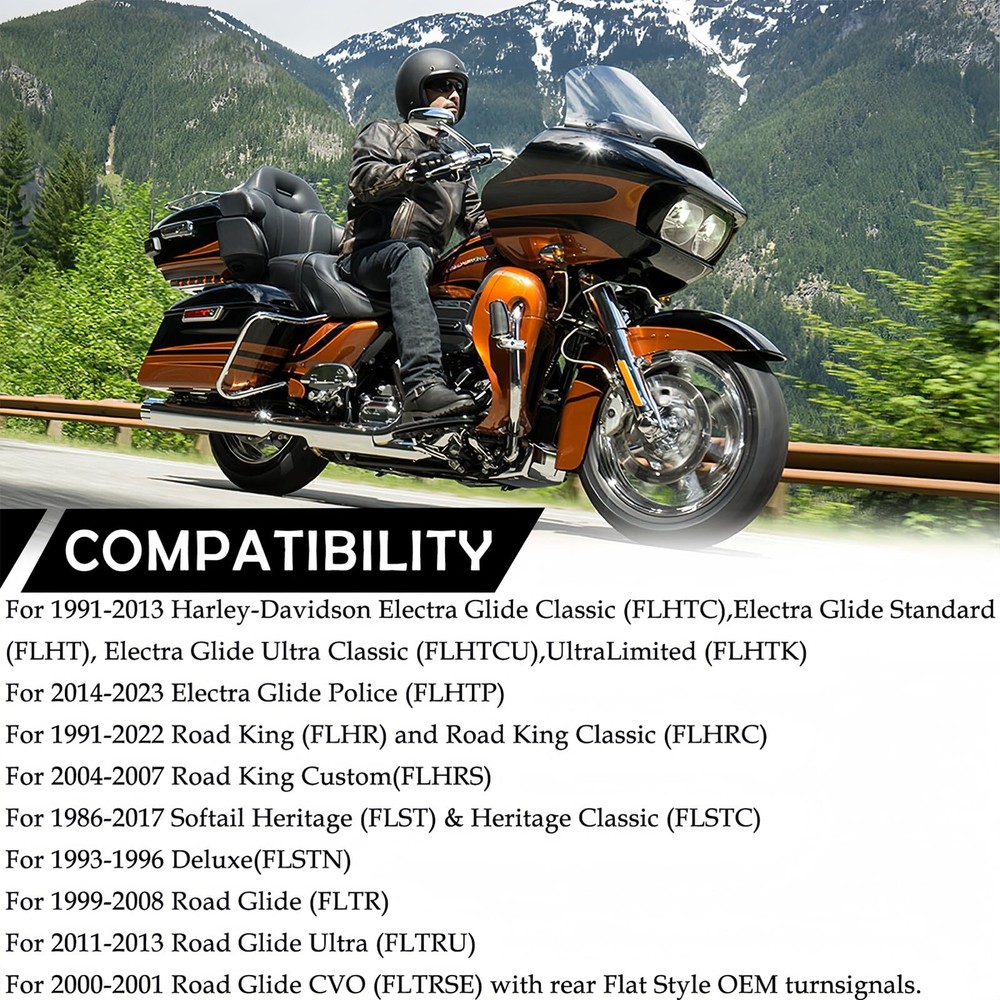 Custom Dynamics License Plate Relocation Kit #CD-LPR-KIT Harley Davidson