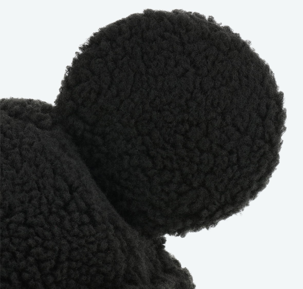 Japan Tokyo Disney Resort Ears Mickey limited Fluffy Winter Cap Hat Black