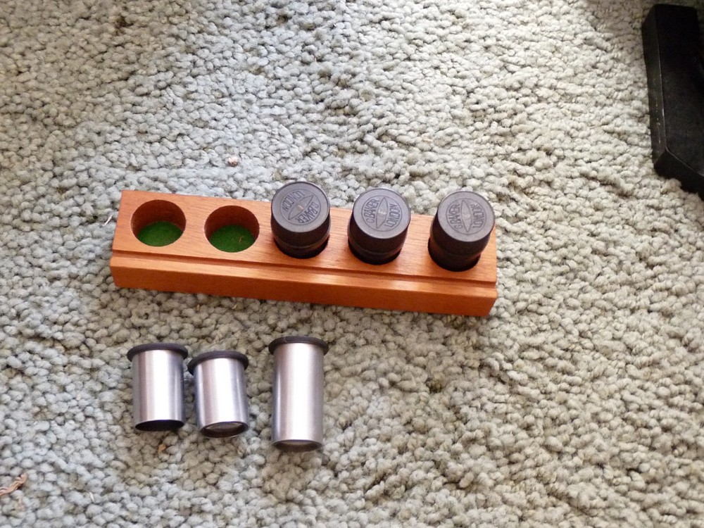 BAKER MICROSCOPE W CASE AND LENSES 4- 879