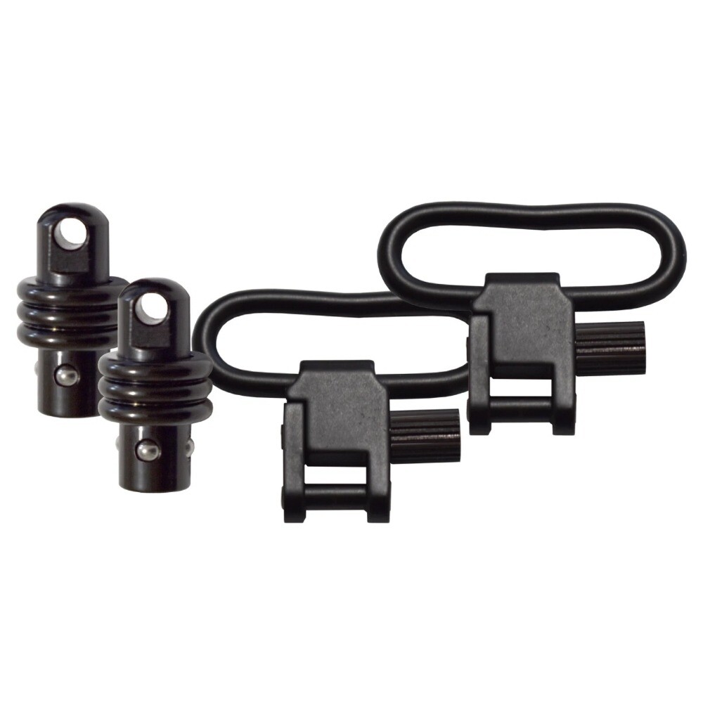 2 Pack QD Sling Swivel Mount Stud Push Button Detach Adapter 360° Rotation Base