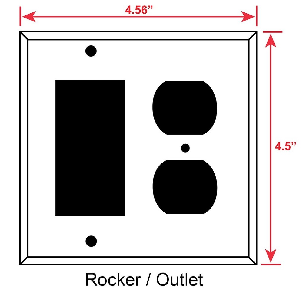 Metal Light Switch Double Cover Wall Plate - Red Eye Frog #457